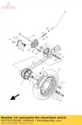 Qui puoi ordinare albero a camme da Yamaha , con numero parte 5STF51510000: