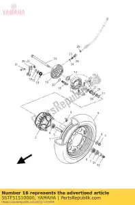 yamaha 5STF51510000 albero a camme - Il fondo