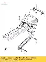 4622200A02, Suzuki, bekleding, bijrijder r suzuki gsx  es ef e gsxr gsx1100 1150eesef gsx1100esef gsx1150ef 1100 , Nieuw