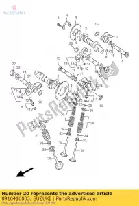 suzuki 0916416003 washer - Bottom side