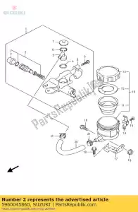 suzuki 5960045860 ensemble piston / coupelle - La partie au fond