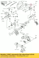 110572098, Kawasaki, 01 suporte, pedal do acelerador kawasaki  1000 2020, Novo