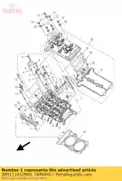 2BS111010900, Yamaha, cilinderkop assy yamaha  xt 1200 2014 2015 2017 2019 2020 2021, Nieuw