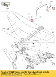 Here you can order the washer,6. 5x18x1 klx150c9f from Kawasaki, with part number 922000544: