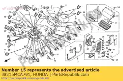 Aquí puede pedir etiqueta, caja de fusibles (###) de Honda , con el número de pieza 38215MCA791: