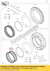 velg, rr, 4,50x15 van Kawasaki, met onderdeel nummer 410250062, bestel je hier online: