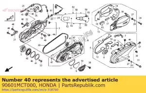 Honda 90601MCT000 circlip, interne, 140 - La partie au fond