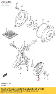 suzuki 1633109440 engranaje, bomba de aceite d - Lado inferior