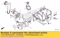 15134MGZJ00, Honda, pignon, entraîné par pompe à huile honda cb  f xa fa cbr ra x r cb500f cb500fa cbr500r cbr500ra cb500xa cmx500a 500 , Nouveau