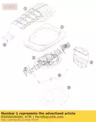 Aquí puede pedir arranque de conexión del carburador de KTM , con el número de pieza 83006026000: