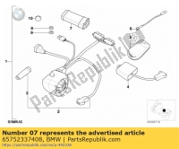 65752337408, BMW, Ontvanger, basisapparaat, diefstalalarm, Nieuw