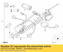 Qui puoi ordinare ricevitore, unità base, allarme antifurto da BMW , con numero parte 65752337408: