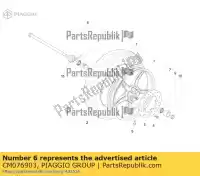CM076903, Piaggio Group, axe de roue     , Nouveau