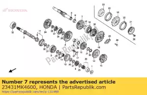 Honda 23431MK4600 ingranaggio, contralbero - Il fondo