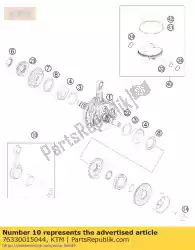 Here you can order the connecting rod repair set from KTM, with part number 76330015044: