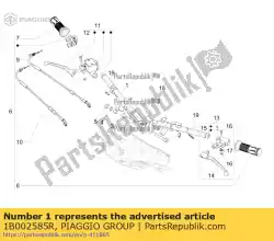 stuur met u. P. Van Piaggio Group, met onderdeel nummer 1B002585R, bestel je hier online: