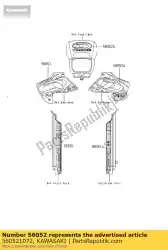 Aquí puede pedir marca, cubierta de la lámpara principal klx250-j2 de Kawasaki , con el número de pieza 560521072: