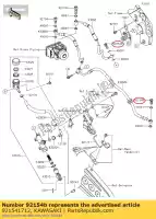 921541712, Kawasaki, parafuso, banjo, 10x23 zx1000nff kawasaki  h2 h2r zx 400 636 1000 2015 2016 2017 2018 2019 2020 2021, Novo