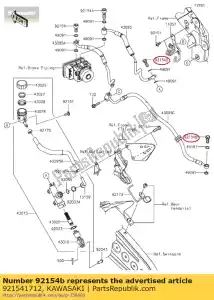 kawasaki 921541712 bullone, banjo, 10x23 zx1000nff - Il fondo