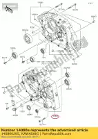 140800295, Kawasaki, carter, lh kawasaki klx dtracker d  c tracker 125 klx125 klx140l klx140 klx150bf klx140r 140 150 , Nieuw