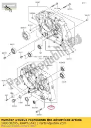 carter, lh van Kawasaki, met onderdeel nummer 140800295, bestel je hier online: