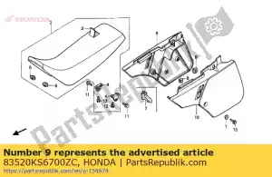 Honda 83520KS6700ZC cov * r-119 / tipo 3 * - Lado inferior