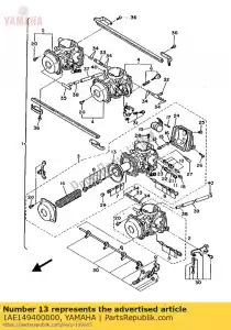 yamaha 1AE149400000 diafragma assy - Onderkant