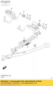 Suzuki 4231044E00 stojak komp, prop - Dół