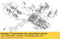 16211MN4000, Honda, isolador, carburador honda cbr 600 1987 1988, Novo