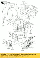 132710573, Kawasaki, plate,windshield,rh,inne kawasaki vn classic a d mean streak b tourer  vn1600 1600 , New