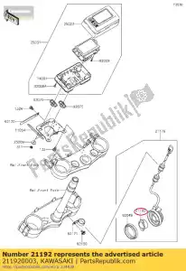 kawasaki 211920003 ímã, sensor de velocidade klx450a8f - Lado inferior