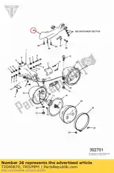 Tutaj możesz zamówić wspornik pomocniczy od Triumph , z numerem części T2040879: