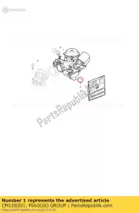 Piaggio Group CM128201 carburettor - Bottom side