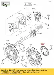 Ici, vous pouvez commander le rotor, capteur, fr zg1400caf auprès de Kawasaki , avec le numéro de pièce 210070140: