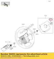 560541188, Kawasaki, 01 marca, logotipo central, kawasaki kawasaki  400 820 1000 2017 2018 2019 2020 2021, Novo