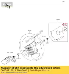 Tutaj możesz zamówić znak 01, ? Rodkowe logo, kawasaki od Kawasaki , z numerem części 560541188: