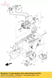 Ici, vous pouvez commander le injecteur auprès de Yamaha , avec le numéro de pièce 3D8137610000: