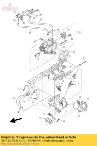 yamaha 3D8137610000 injecteur - La partie au fond