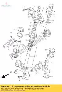 suzuki 5122616G00 boulon - La partie au fond