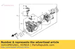 Here you can order the no description available at the moment from Honda, with part number 16410MEGA61: