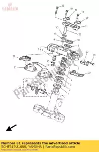 Yamaha 5CHF319U1000 cap - Bottom side