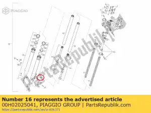 Piaggio Group 00H02025041 lh. forcella inferiore - Il fondo