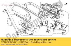 Here you can order the meter assy combi from Honda, with part number 37100KW3871: