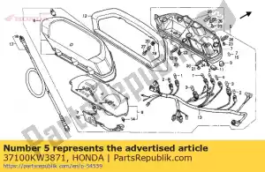 Honda 37100KW3871 medidor assy combi - Lado inferior