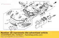 33709MBTC40, Honda, mat, rr. luce combinata honda xl varadero v va xl1000v xl1000va 1000 , Nuovo