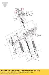 triumph T3050175 kit 4 x screw m8 x 1.25 x 30 slv - Bottom side