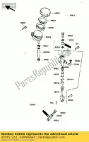 430151261, Kawasaki, maître-cylindre-assy, kawasaki gpz ninja r uni trak a zx750 g gpz750r gpz900r 900 750 , Nouveau