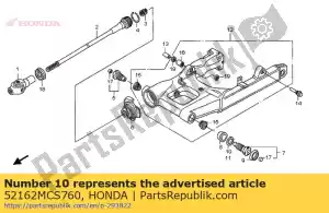 honda 52162MCS760 shim, pivot, 0.60 - Bottom side