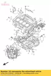 Aquí puede pedir cubierta, bomba de aceite de Yamaha , con el número de pieza 5JW154120000: