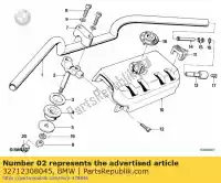 32712308045, BMW, clamping support, bottom bmw  1000 1100 1984 1985 1986 1987 1988 1989 1990 1991 1992 1993 1994 1995 1996, New